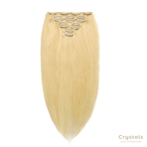 Blonde Clip In Hair Extensions #613 - Image 5