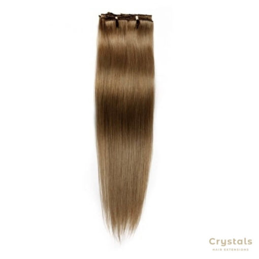 Light Chestnut Clip In Hair Extensions - Image 2