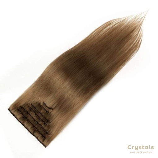 Light Chestnut Clip In Hair Extensions -Image 5